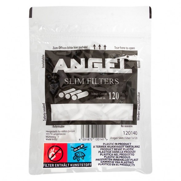 Фильтры для самокруток Angel - Slim (120 штук, 15х6 мм) купить в Иркутске