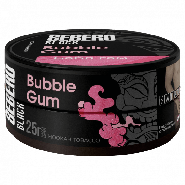 Табак Sebero Black - Bubble Gum (Бабл Гам, 25 грамм) купить в Иркутске