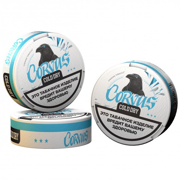 Табак жевательный CORVUS - Cold Dry MEDIUM (13 грамм) купить в Иркутске
