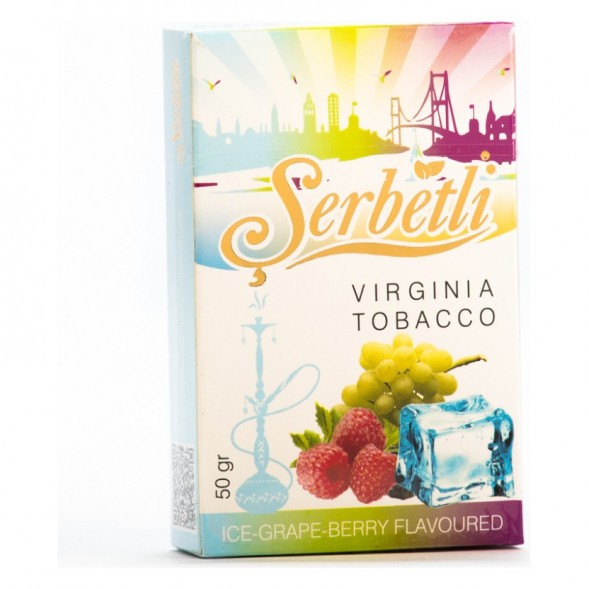 Табак Serbetli - Ice Grape Berry (Виноград Ягоды со Льдом, 50 грамм, Акциз) купить в Иркутске