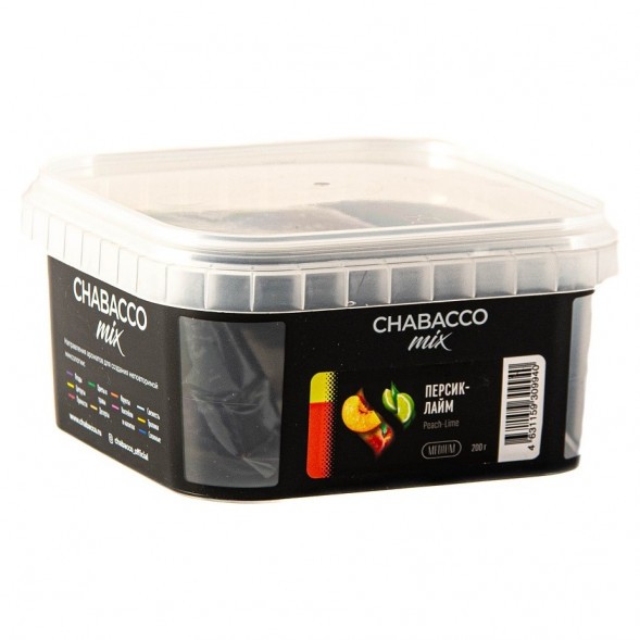Смесь Chabacco MIX MEDIUM - Peach Lime (Персик - Лайм, 200 грамм) купить в Иркутске