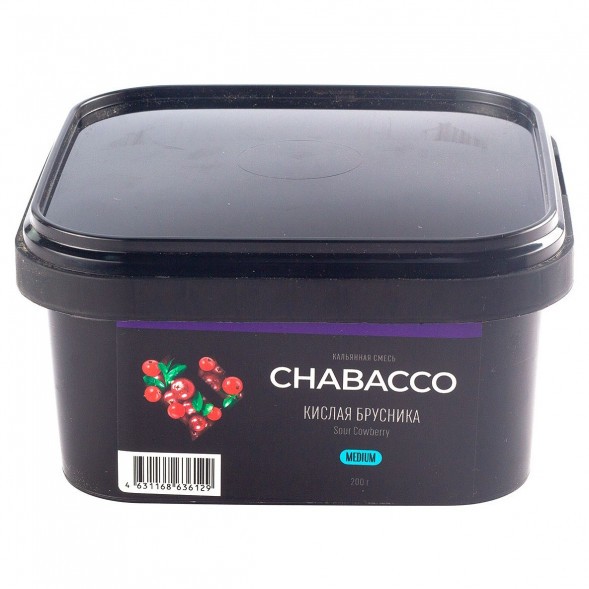 Смесь Chabacco MEDIUM - Sour Cowberry (Кислая Брусника, 200 грамм) купить в Иркутске