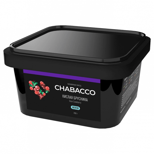 Смесь Chabacco MEDIUM - Sour Cowberry (Кислая Брусника, 200 грамм) купить в Иркутске