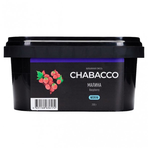 Смесь Chabacco MEDIUM - Raspberry (Малина, 200 грамм) купить в Иркутске