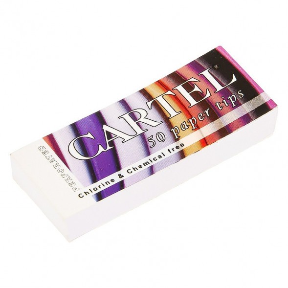 Фильтры для самокруток Cartel - Бумажные (50 штук, 25х6 мм) купить в Иркутске