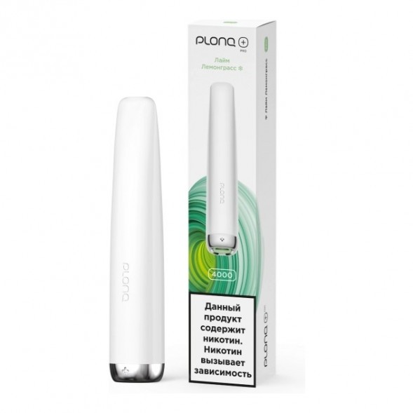 PLONQ PLUS PRO - Лайм Лемонграсс (Lime Lemongrass, 4000 затяжек) купить в Иркутске