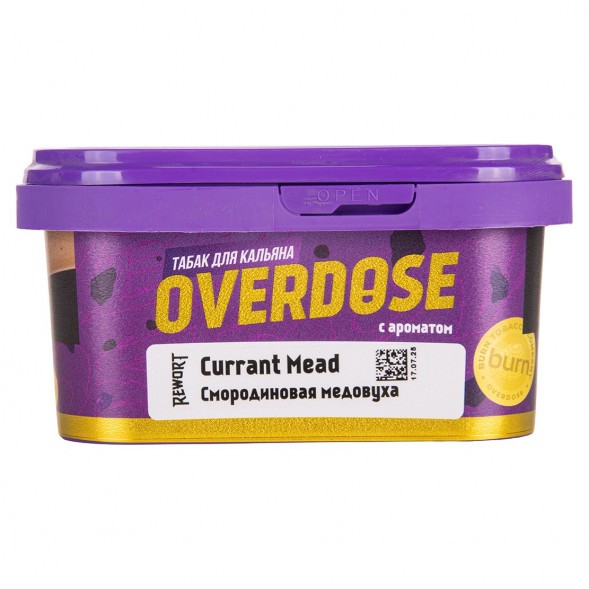 Табак Overdose - Currant Mead (Смородиновая Медовуха, 200 грамм) купить в Иркутске