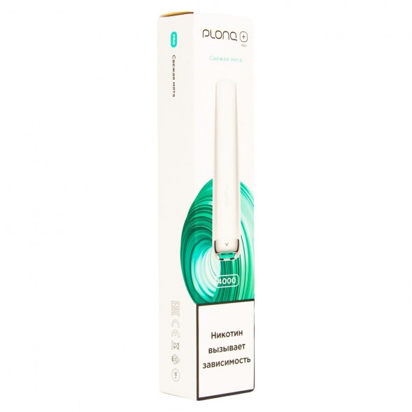 PLONQ PLUS PRO - Свежая Мята (Fresh Mint, 4000 затяжек) купить в Иркутске