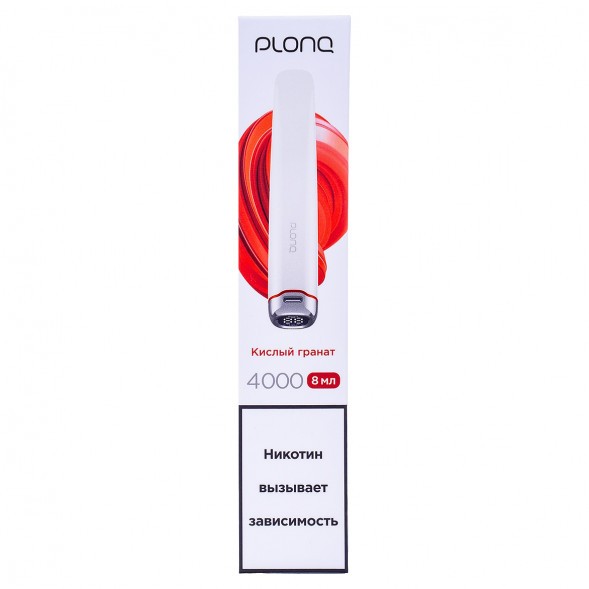 PLONQ PLUS PRO - Кислый Гранат (Sour Pomegranate, 4000 затяжек) купить в Иркутске