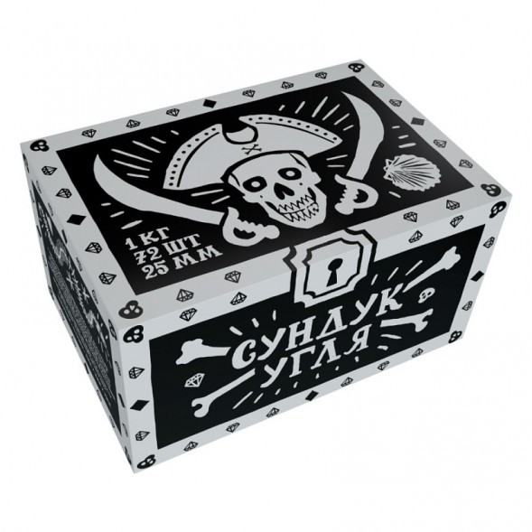 Уголь Хулиган - Сундук Угля (25 мм, 72 кубика) купить в Иркутске