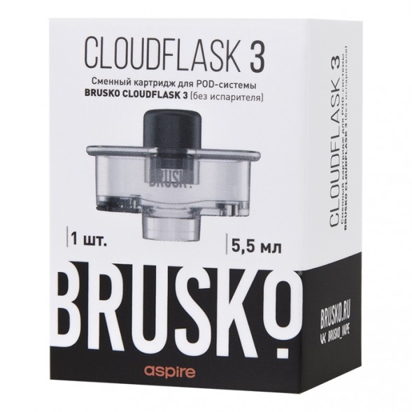 Сменный картридж Brusko - Cloudflask 3 (5.5 мл., 1 шт., без испарителя) купить в Иркутске