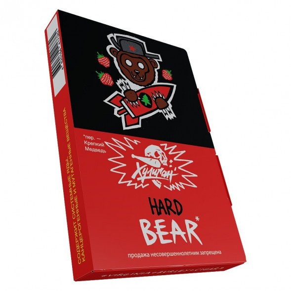 Табак Хулиган Hard - BEAR (Клубника с Ёлкой, 25 грамм) купить в Иркутске
