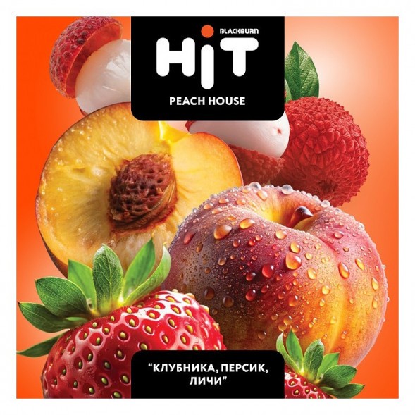 Табак BlackBurn HiT - Peach House (Клубника, Персик, Личи, 30 грамм) купить в Иркутске