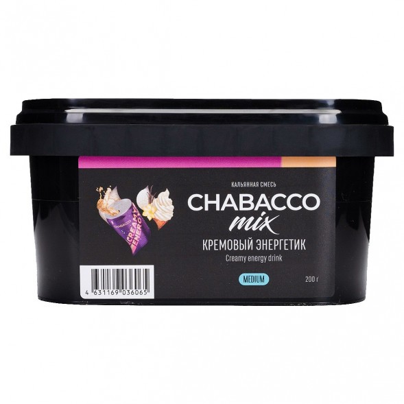 Смесь Chabacco MIX MEDIUM - Creamy Energy Drink (Кремовый Энергетик, 200 грамм) купить в Иркутске