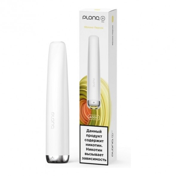 PLONQ PLUS PRO - Яблоко Персик (Apple Peach, 4000 затяжек) купить в Иркутске