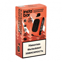 PLONQ INSTABAR WT - Клубничное Мороженое (Strawberry Ice Cream, 10000 затяжек)