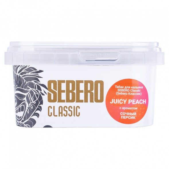 Табак Sebero - Juicy Peach (Сочный Персик, 200 грамм) купить в Иркутске