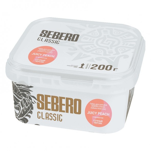 Табак Sebero - Juicy Peach (Сочный Персик, 200 грамм) купить в Иркутске