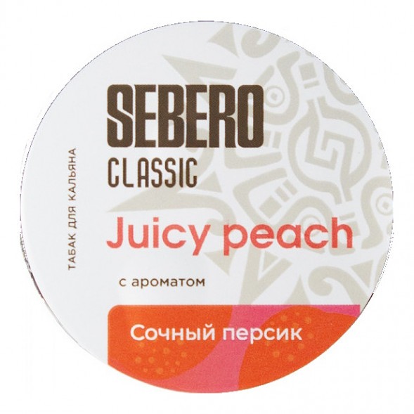 Табак Sebero - Juicy Peach (Сочный Персик, 100 грамм) купить в Иркутске