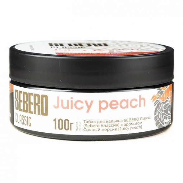 Табак Sebero - Juicy Peach (Сочный Персик, 100 грамм) купить в Иркутске