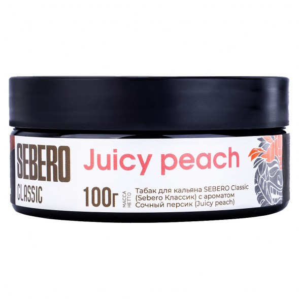 Табак Sebero - Juicy Peach (Сочный Персик, 100 грамм) купить в Иркутске