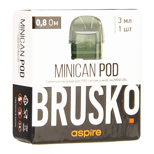 Сменный картридж Brusko - Minican (0.8 Ом, 1 шт.) купить в Иркутске