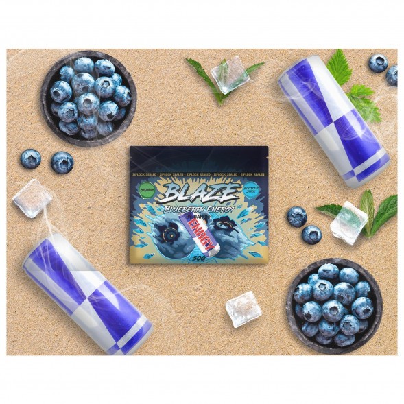 Смесь Blaze Medium - Blueberry Energy (Черничный Энергетик, 50 грамм) купить в Иркутске