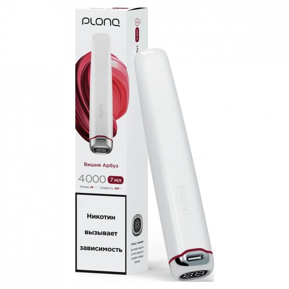 PLONQ PLUS PRO - Вишня Арбуз (4000 затяжек) купить в Иркутске