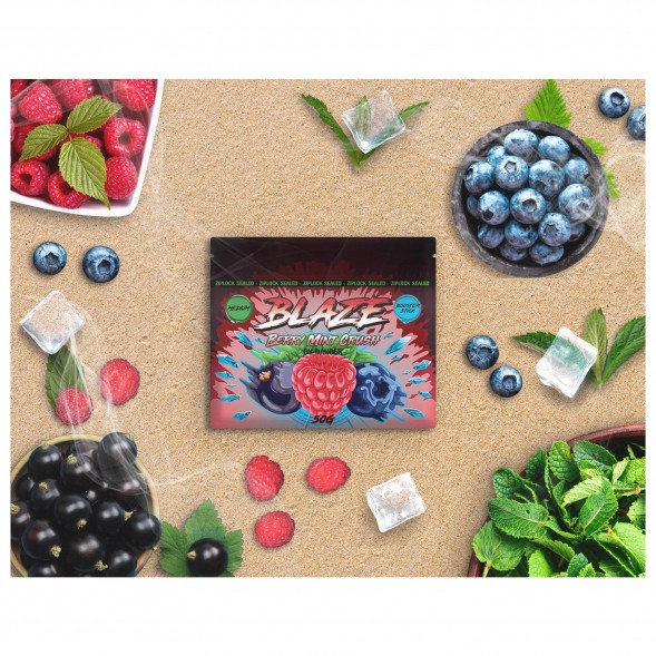 Смесь Blaze Medium - Berry Mint Crush (Лесные ягоды с мятой, 50 грамм) купить в Иркутске