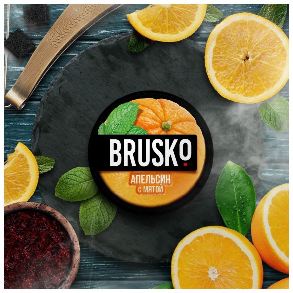 Смесь Brusko Medium - Апельсин с Мятой (50 грамм) купить в Иркутске