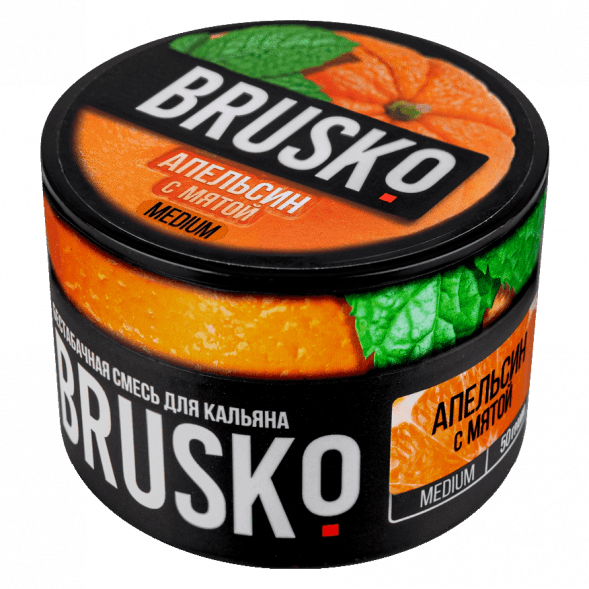 Смесь Brusko Medium - Апельсин с Мятой (50 грамм) купить в Иркутске