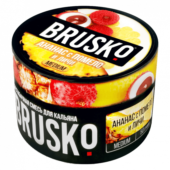 Смесь Brusko Medium - Ананас с Помело и Личи (50 грамм) купить в Иркутске