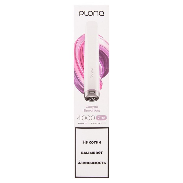 PLONQ PLUS PRO - Сакура Виноград (4000 затяжек) купить в Иркутске
